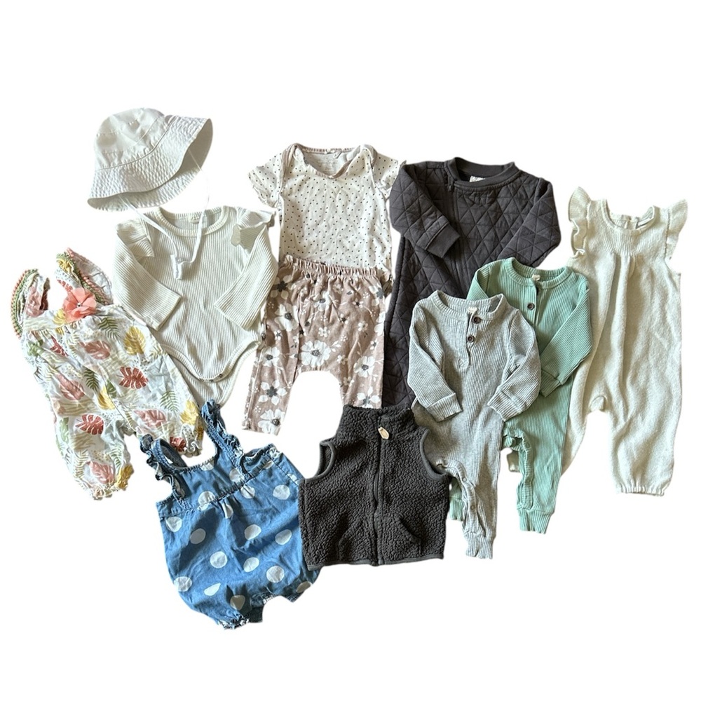 Baby Girl Bundle Rompers Onesies 3-6 months